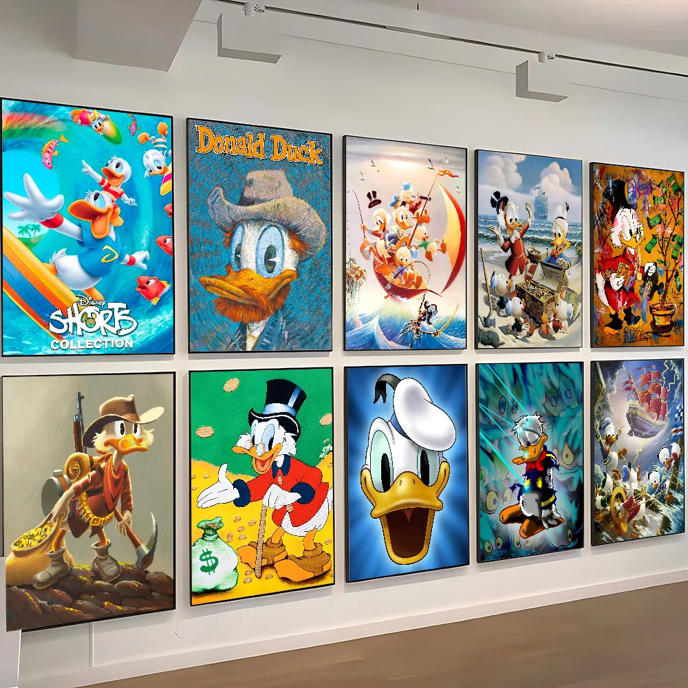 Cute Funny Cartoon Duck Poster Self-adhesive Art Waterproof Paper Sticker Coffee House Bar Room Wall Decor Cute Funny Cartoon Duck Poster Self-adhesive Art Waterproof Paper Sticker Coffee House Bar Room Wall Decor